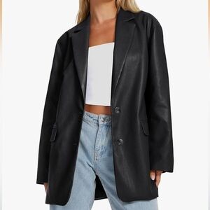 Gap Y2K Inspirer Pleather Blazer
